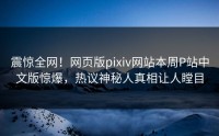 震惊全网！网页版pixiv网站本周P站中文版惊爆，热议神秘人真相让人瞠目