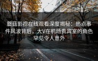 蘑菇影视在线观看深度揭秘：热点事件风波背后，大V在机场贵宾室的角色罕见令人意外